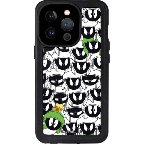 Looney Tunes Marvin the Martian Super Sized iPhone 15 Pro Waterproof Case